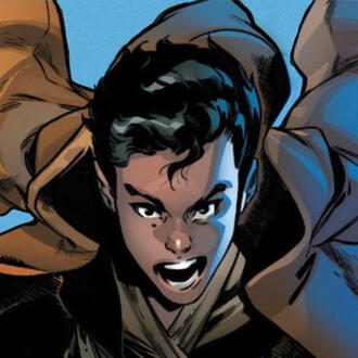 An image of Caleb Dume from Kanan The Last Padawan on a blue background. Pressing this will lead to an about section.